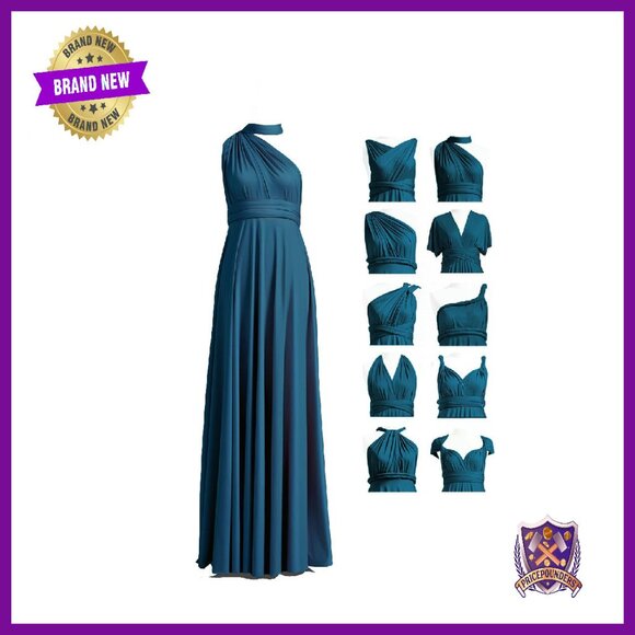 Convertible Infinity Bridesmaid Dress Long Plus Size Multi-Way Formal